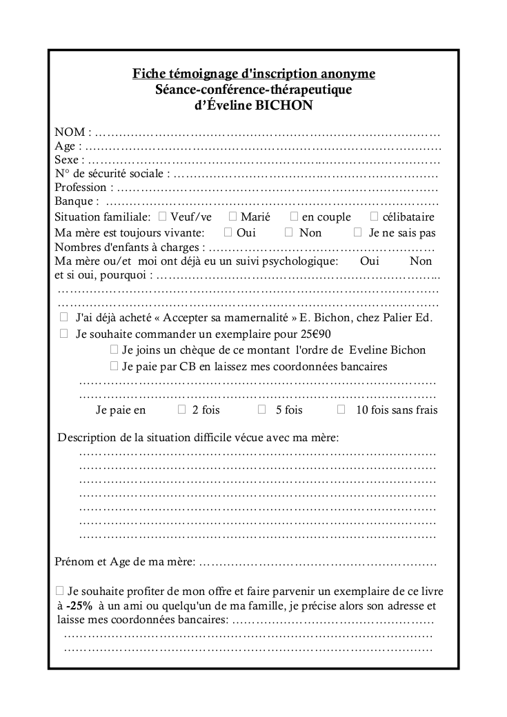fiche temoignage